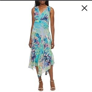 Rabbit Rabbit Rabbit Design Sleeveless Floral Midi Maxi Dress size 6